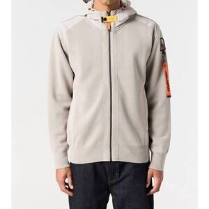 NEW PARAJUMPERS new dominic crewneck sweater in chateau grey